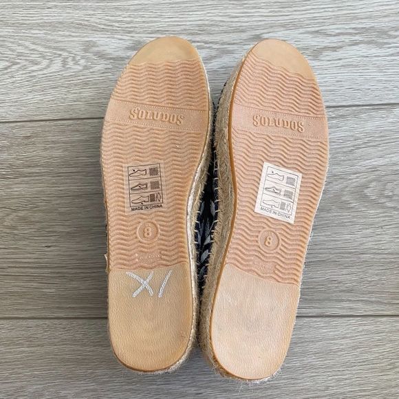 Soludos | Shiloh Embroidered Leaf Espadrilles US 8 - Picture 7 of 7